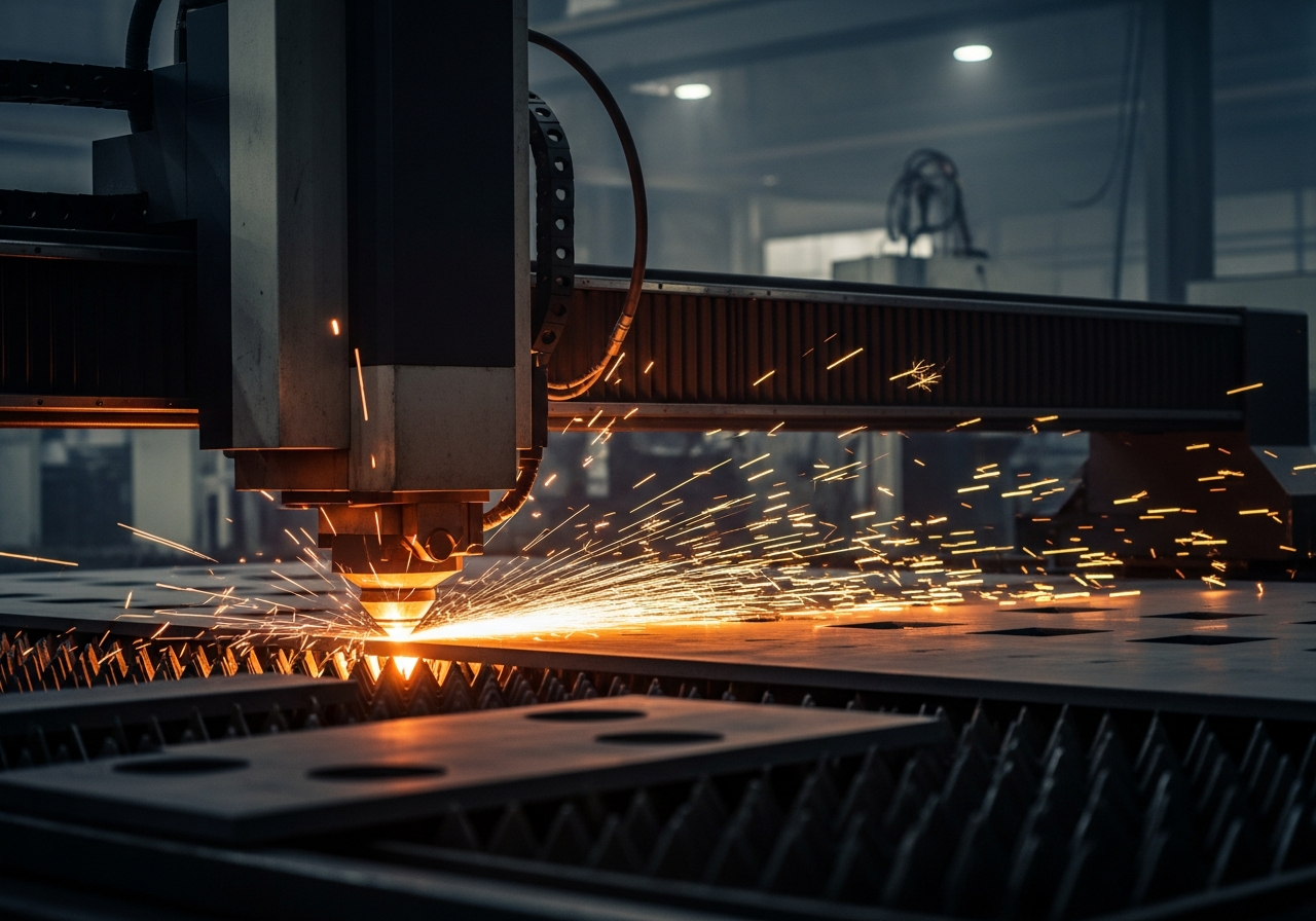 CNC Laser Cutting — MS Plate